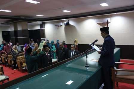 Pengambilan Sumpah dan Pelantikan Sekretaris PT Banda Aceh.