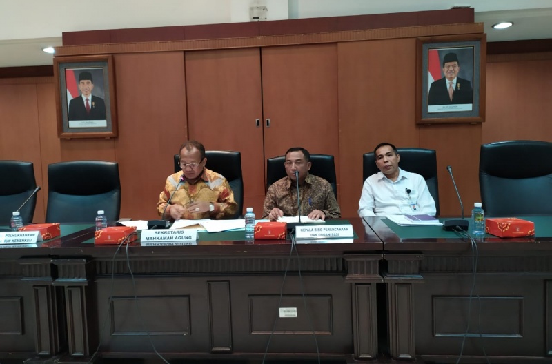 SEKRETARIS MAHKAMAH AGUNG BUKA RAPAT KOORDINASI DAN KONSULTASI PENELAAHAN RKA K/L 2020