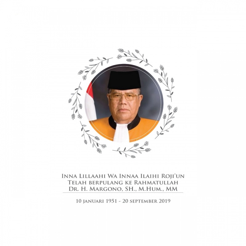 PENGADILAN TINGGI BANDA ACEH BERDUKA ATAS MENINGGALNYA HAKIM AGUNG MAHKAMAH AGUNG REPUBLIK INDONESIA Dr. H. MARGONO, S.H., M.Hum., M.M.