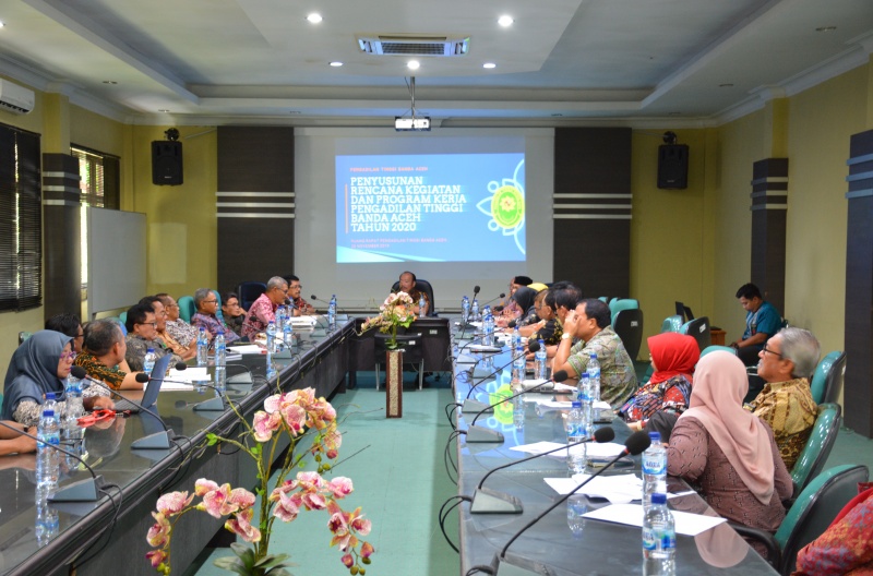 RAPAT PENYUSUNAN RENCANA KEGIATAN DAN PROGRAM KERJA PENGADILAN TINGGI BANDA ACEH TAHUN 2020