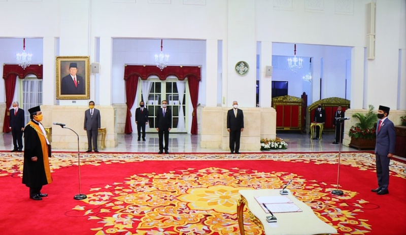 Dr. M. SYARIFUDDIN, S.H., M.H. RESMI DILANTIK MENJADI KETUA MAHKAMAH AGUNG REPUBLIK INDONESIA PERIODE 2020-2025