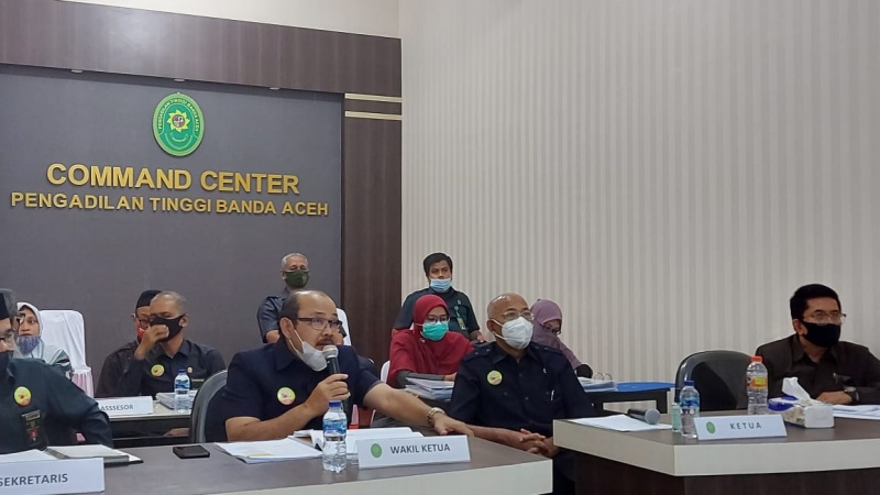 SURVEILAN AKREDITASI PENGADILAN TINGGI SECARA TELEKONFERENSI TAHUN 2020 OLEH DIREKTORAT JENDERAL BADAN PERADILAN UMUM MAHKAMAH AGUNG REPUBLIK INDONESIA TERHADAP PENGADILAN TINGGI BANDA ACEH