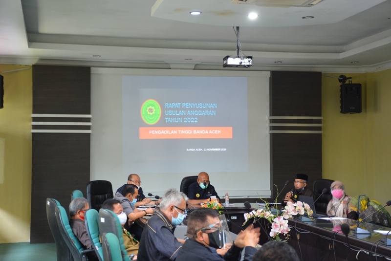 RAPAT PENYUSUNAN USULAN ANGGARAN TAHUN 2022 PENGADILAN TINGGI BANDA ACEH