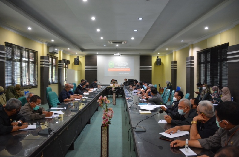 RAPAT BULANAN BULAN FEBRUARI TAHUN 2021 PADA PENGADILAN TINGGI BANDA ACEH