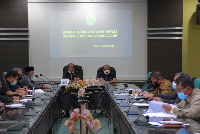 RAPAT PENINGKATAN KINERJA PENGADILAN TINGGI BANDA ACEH