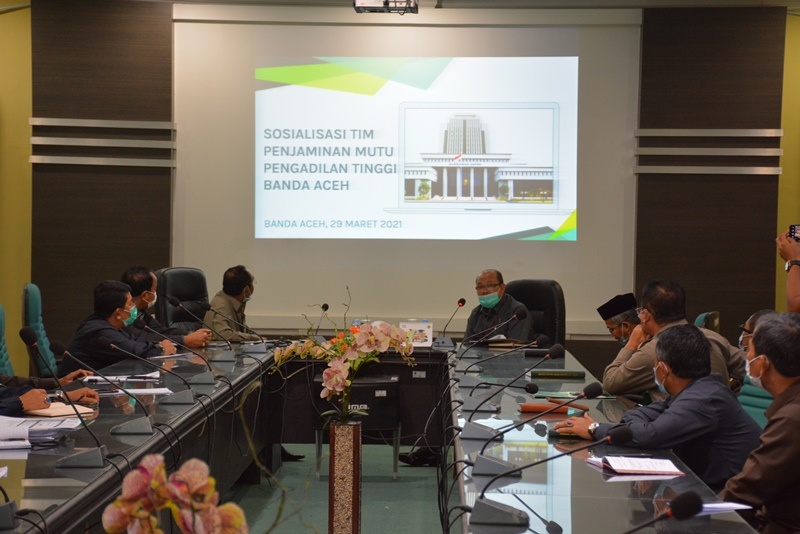 SOSIALISASI PENJAMINAN MUTU DAN STANDAR PELAYANAN PENGADILAN TINGGI BANDA ACEH