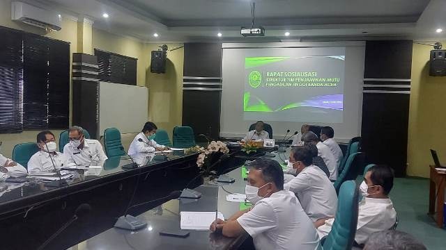 RAPAT SOSIALISASI STRUKTUR TIM PENJAMINAN MUTU PENGADILAN TINGGI BANDA ACEH