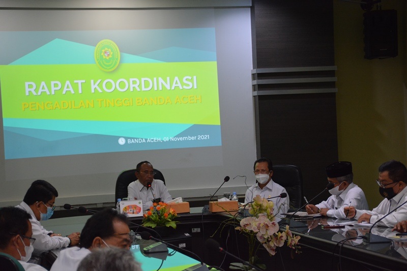 RAPAT KOORDINASI PENGADILAN TINGGI BANDA ACEH November 2021