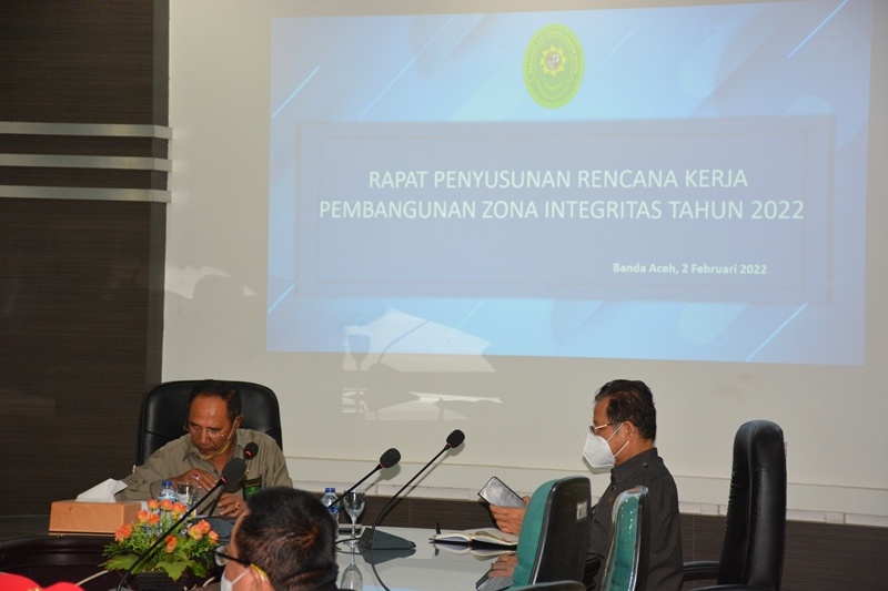 RAPAT PENYUSUNAN RENCANA KERJA PEMBANGUNAN ZONA INTEGRITAS TAHUN 2022