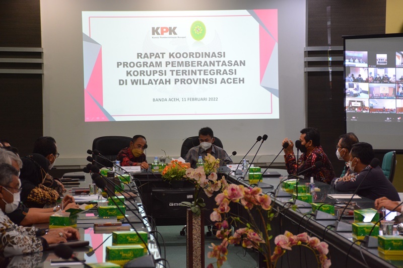 KPK RI LAKUKAN RAPAT KOORDINASI PROGRAM PEMBERANTASAN KORUPSI PADA PT BANDA ACEH