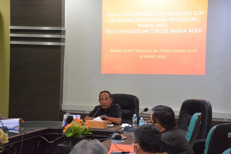 RAPAT MONITORING DAN EVALUASI SOP TAHUN 2022