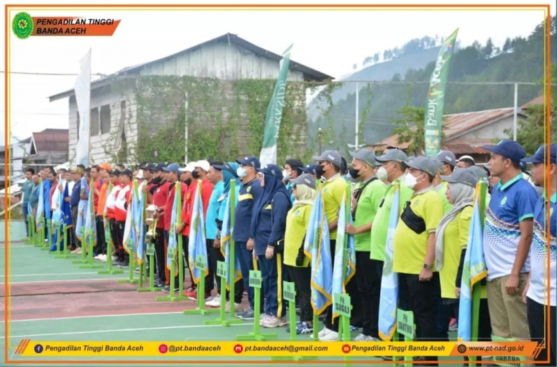 KETUA PENGADILAN TINGGI BANDA ACEH BUKA TOURNAMENT KPT CUP III 2022