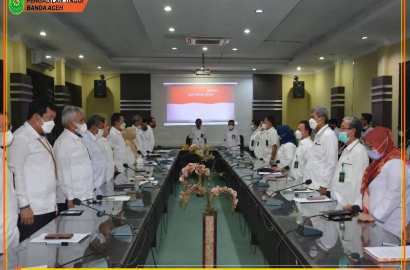 OPENING MEETING KEGIATAN SURVEILLANCE INTERNAL AKREDITASI PENJAMINAN MUTU PENGADILAN TINGGI BANDA ACEH TAHUN 2022