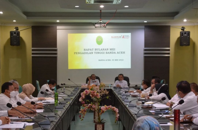 RAPAT BULANAN (MEI 2022) PADA PENGADILAN TINGGI BANDA ACEH