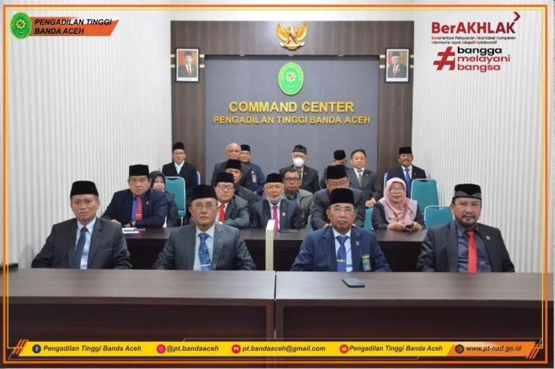 PENGADILAN TINGGI BANDA ACEH MENGIKUTI UPACARA HARI KELAHIRAN PANCASILA TAHUN 2022 SECARA DARING