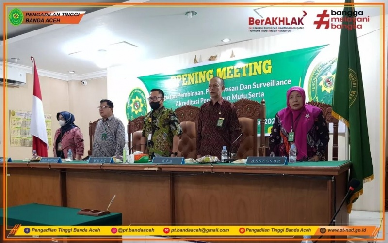 KEGIATAN PEMBINAAN, PENGAWASAN DAN SURVEILLANCE SERTA DIKLAT DITEMPAT KERJA PADA PENGADILAN NEGERI MEULABOH OLEH PENGADILAN TINGGI BANDA ACEH