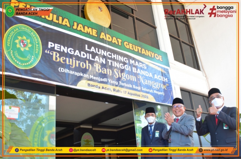 LAUNCHING MARS PENGADILAN TINGGI BANDA ACEH