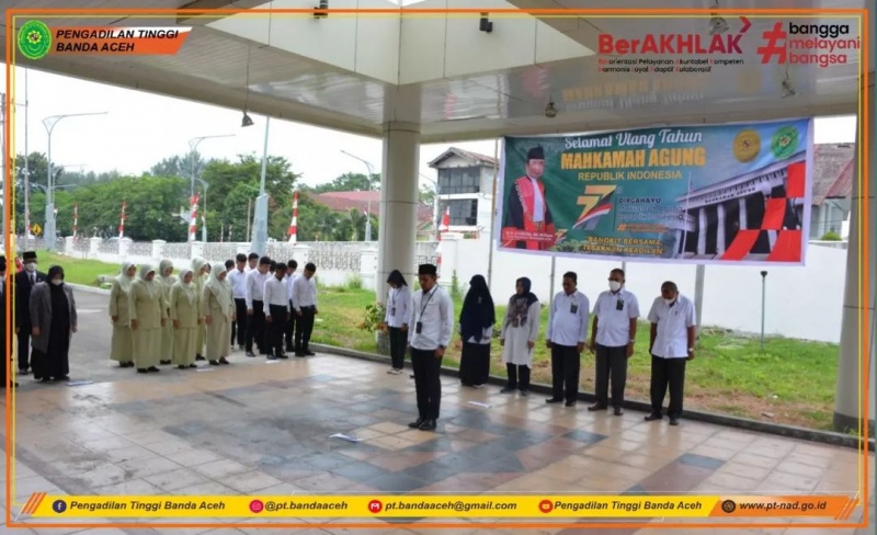 UPACARA HUT MAHKAMAH AGUNG REPUBLIK INDONESIA KE 77 TH