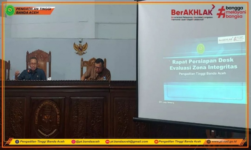 RAPAT PERSIAPAN DESK EVALUASI ZONA INTEGRITAS