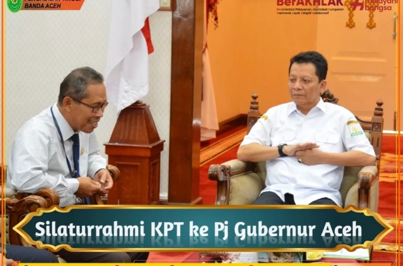SILATURRAHMI KETUA PENGADILAN TINGGI BANDA ACEH DENGAN PJ GUBERNUR ACEH