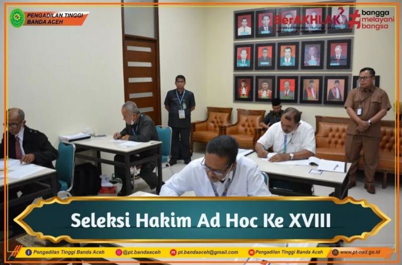 SELEKSI CALON HAKIM AD HOC KE XVIII TAHUN 2022