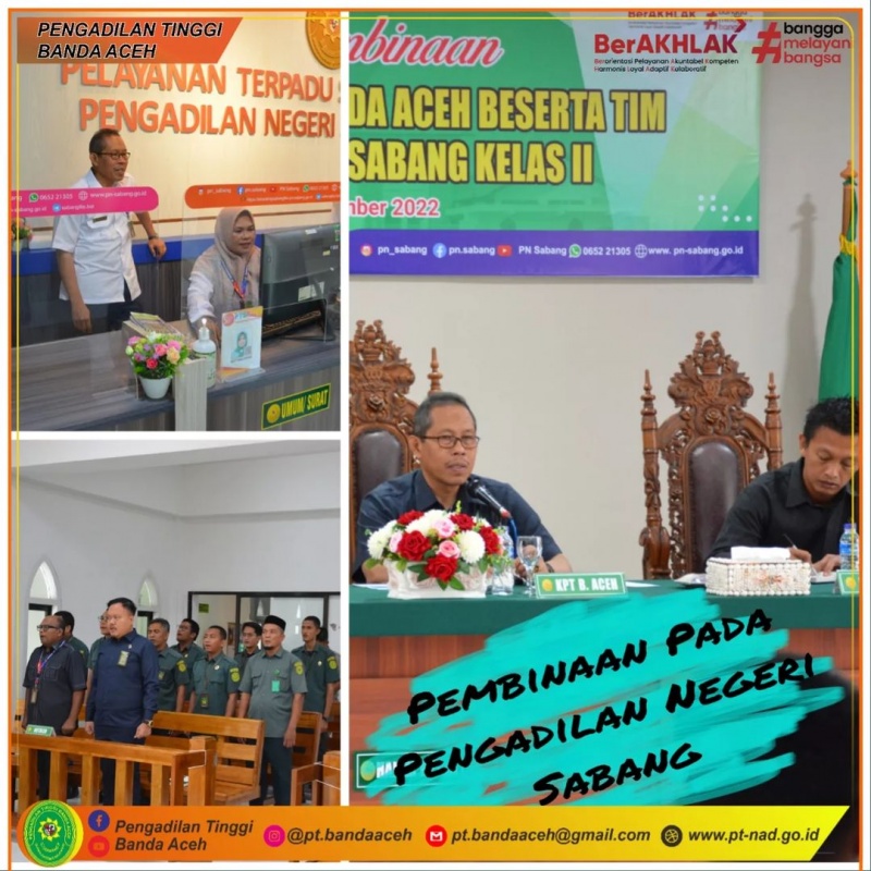 PEMBINAAN PADA PENGADILAN NEGERI SABANG