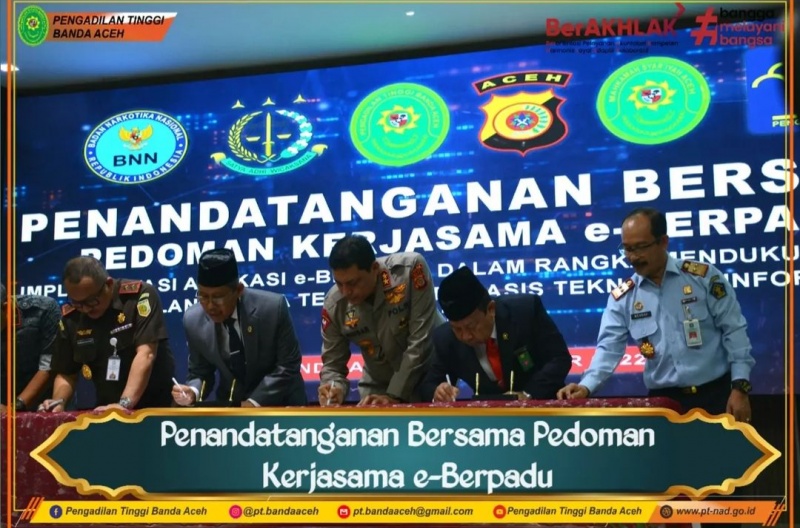 PENANDATANGANAN BERSAMA PEDOMAN KERJASAMA e-BERPADU
