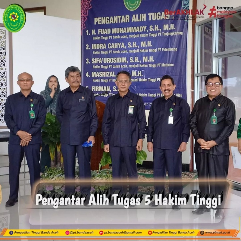 PENGANTAR ALIH TUGAS 5 HAKIM