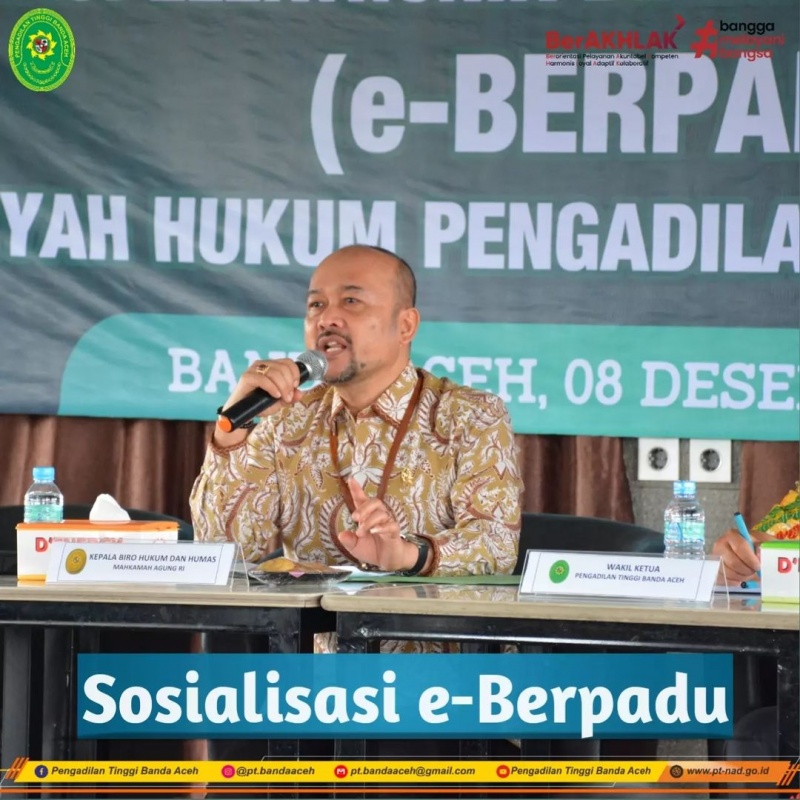 SOSIALISASI E-BERPADU