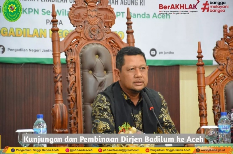 KUNJUNGAN DAN PEMBINAAN BADILUM PADA WILAYAH HUKUM ACEH