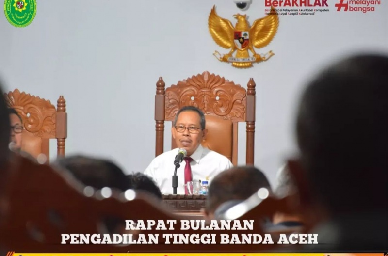 RAPAT BULANAN JANUARI PENGADILAN TINGGI BANDA ACEH