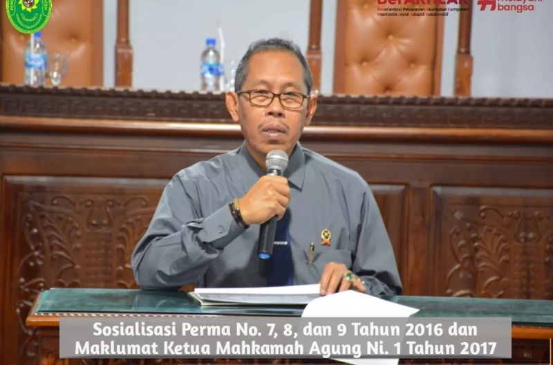 SOSIALISASI PERMA 7,8,9 TAHUN 2016 DAN MAKLUMAT PELAYANAN 1 TAHUN 2017