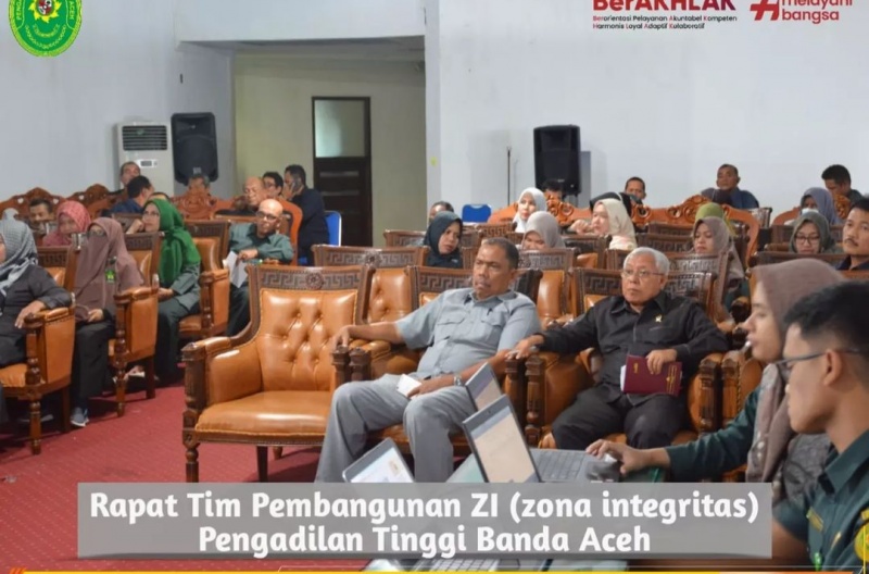 RAPAT TIM PEMBANGUNAN ZI PT BANDA ACEH