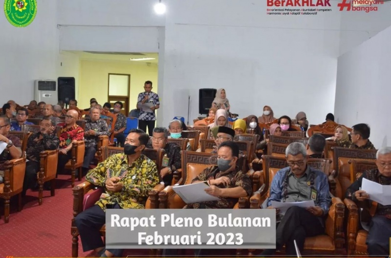 RAPAT PLENO BULANAN FEBRUARI 2023