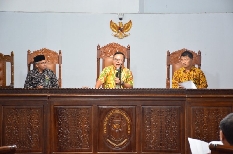 RAPAT BULANAN MARET PENGADILAN TINGGI BANDA ACEH