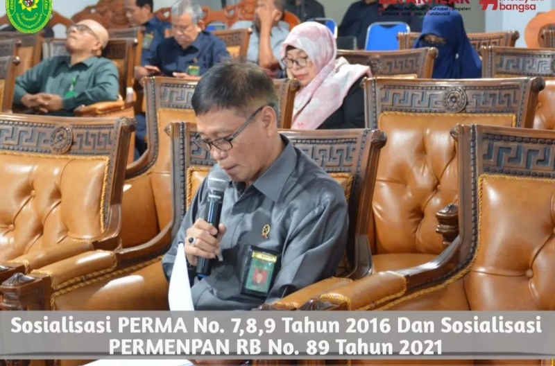 SOSIALISASI PERMA NOMOR 7,8,9 TAHUN 2016 DAN SOSIALISASI PERMENPAN-RB NOMOR 89 TAHUN 2021