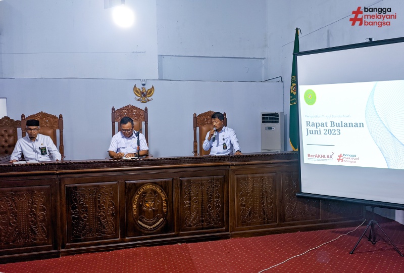RAPAT PLENO BULAN JUNI 2023 PENGADILAN TINGGI BANDA ACEH
