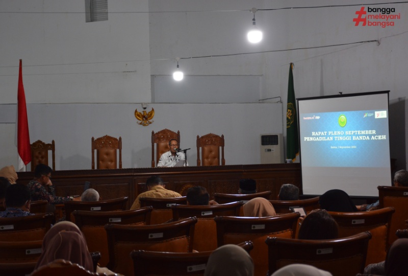 RAPAT PLENO BULAN SEPTEMBER 2023 PENGADILAN TINGGI BANDA ACEH