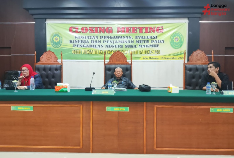 EVALUASI KINERJA PELAYANAN PUBLIK PADA PENGADILAN NEGERI SUKA MAKMUE