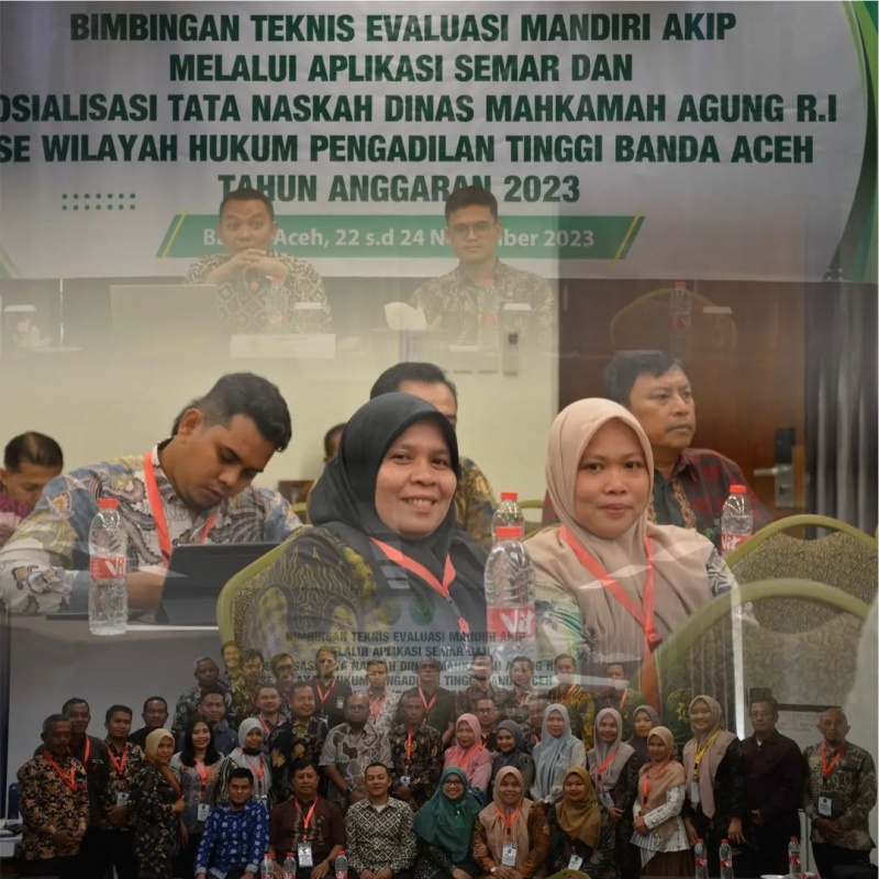 BIMBINGAN TEKNIS PT BANDA ACEH EVALUASI MANDIRI AKIP MELALUI APLIKASI SEMAR DAN SOSIALISASI TATA NASKAH DINAS