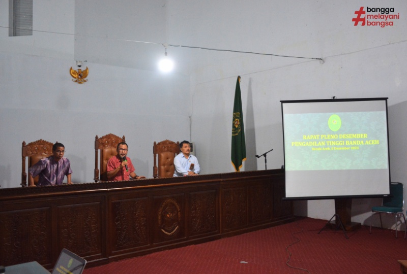 RAPAT PLENO BULAN DESEMBER 2023 PENGADILAN TINGGI BANDA ACEH