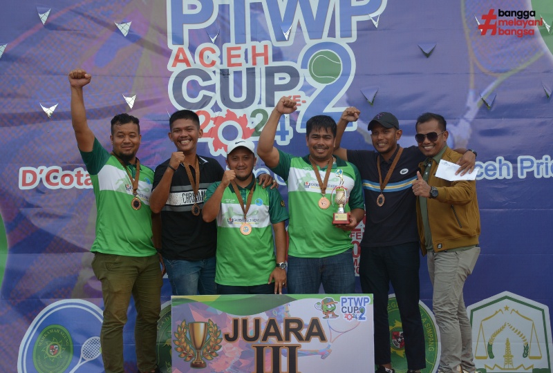 KONTINGEN PTWP PT BANDA ACEH RAIH JUARA 3 PADA TURNAMEN PTWP ACEH CUP KE II