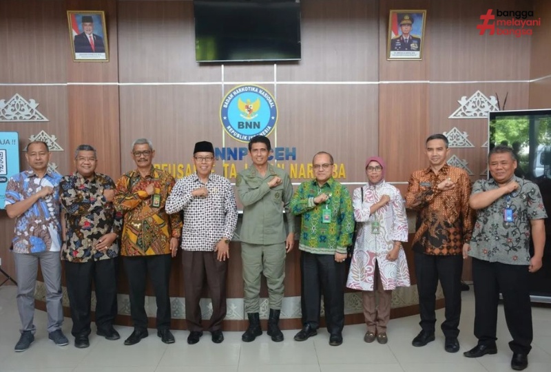 KPT BANDA ACEH KUNJUNGAN SILATURAHMI KE KANTOR BNNP ACEH