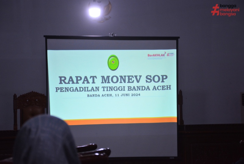 RAPAT MONEV SOP PENGADILAN TINGGI BANDA ACEH