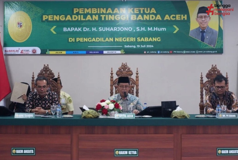 PEMBINAAN KETUA PENGADILAN TINGGI BANDA ACEH DI PENGADILAN NEGERI SABANG