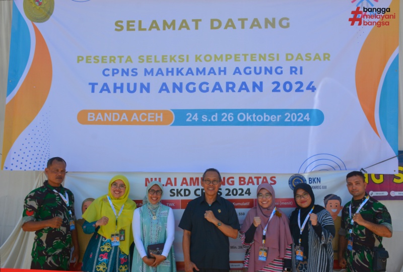 KETUA PENGADILAN TINGGI BANDA ACEH BUKA UJIAN SKD CPNS MAHKAMAH AGUNG RI 2024 REGION XIII ACEH: DORONG TRANSPARANSI DAN KUALITAS APARATUR.