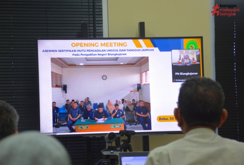 PENGAWASAN DAN ASESMEN SERTIFIKASI MUTU PERADILAN UNGGUL DAN TANGGUH (AMPUH) PADA PENGADILAN NEGERI BLANGKEJEREN
