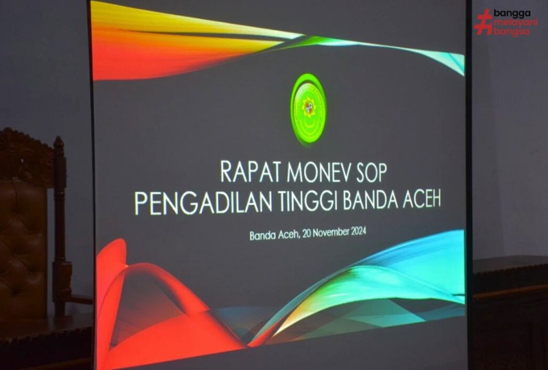 RAPAT MONITORING DAN EVALUASI SOP PENGADILAN TINGGI BANDA ACEH