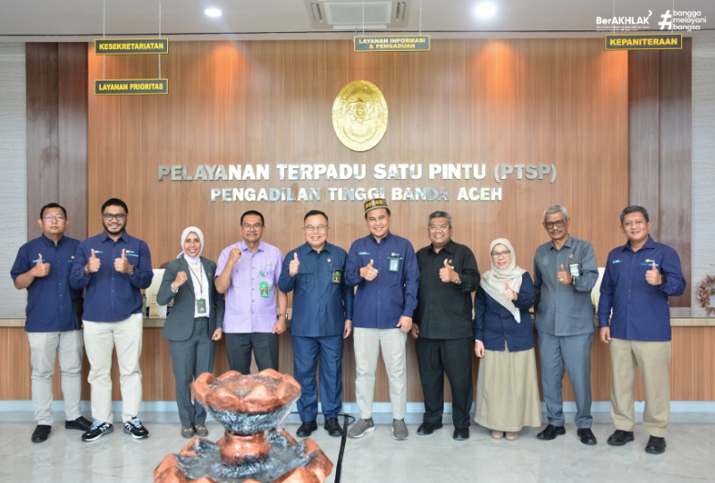 KUNJUNGAN PT PLN (PERSERO) UID ACEH KE PENGADILAN TINGGI BANDA ACEH BAHAS KONDISI KELISTRIKAN DI WILAYAH ACEH