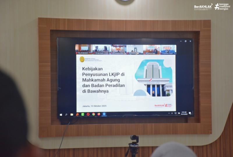 PENGADILAN TINGGI BANDA ACEH IKUTI SOSIALISASI DAN IMPLEMENTASI SAKIP DI LINGKUNGAN PERADILAN UMUM